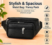 Men’s Premium Multi-Pocket Waist Bag | Crossbody Belt Bag | Travel & Daily Use