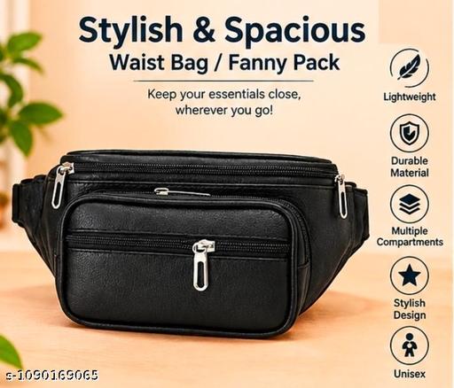Men’s Premium Multi-Pocket Waist Bag | Crossbody Belt Bag | Travel & Daily Use