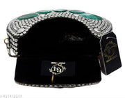 BEAUTY THINK Metal Clutch green & sliver party wear look