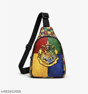THE MILLION DOLLAR ACE Harry Pottar Mini chestbag for kids, Canvas Hogwarts Backpack Purse Crossbody travel Shoulder Bag for Adults, Teens