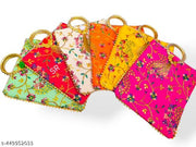Trendy Multicolor Embroidered Women Potli Bags (Pack of 6)