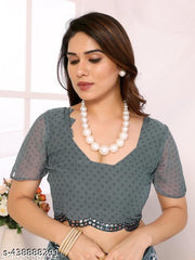 Women's Floral Printed Party Wear Trending Georgette Saree New Collection