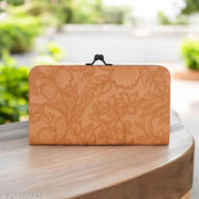 Fantastiqo Embossed Floral Clutch for Women - Elegant and Timeless Trendy