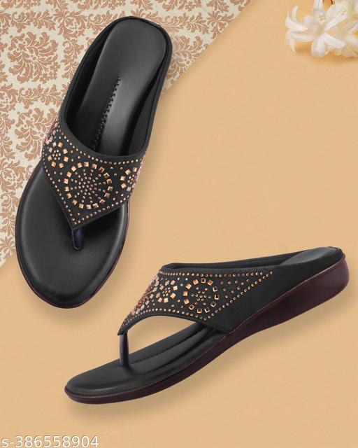 HUNYZA New looking woman and Girls Fashion Stylish Unique design brown ladies women sandal Casual Daily wear for comfortable ladies and salippre