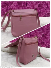 Attractive trendy women Pink PU sling bags/Premium PU leather sling bags for women/Small Sling bags/party wear and wedding bag for women