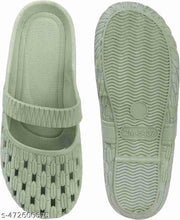 Begins Life Women's Slippers Indoor House or Outdoor Casual FlipFlop Slipper (Bablii Green)