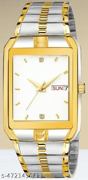 Day n Date Men Stylish Analog Latest Watches Combo - Set of 2 - TT-White-SLV-22