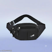 Unisex Sports Fanny Pack with Earphone Port | Lightweight Dual-Tone Waist Bag for Running, Gym & Travel | Multi-Pocket Crossbody Sling Bag