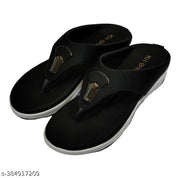 letest casual woman  black wedges