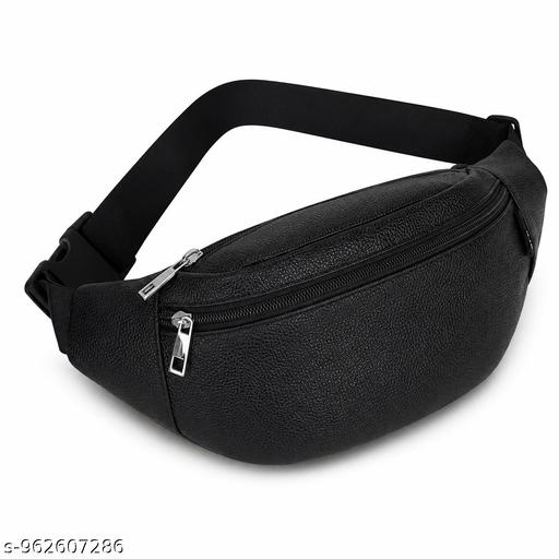 Waist Bag fanny pack bum bag travel passport holder chest bag phone  holder Waist Bag fanny pack bum bag travel passport holder chest bag phone holder (Black)