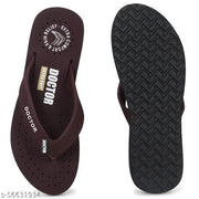 DOCTOR EXTRA SOFT 3-D-16-FeeLGooD-Brown Women's Orthopaedic Diabetic Comfort Daily Use Slippers & Flipflops