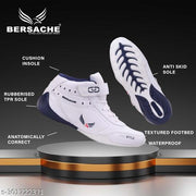 Bersache Lightweight Sports Outdoor,walking, Gym, Training, Trekking and Hiking Shoes For Men (White)