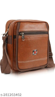 Casual Crossbody Synthetic Leather Men Sling Bag/Shoulder Bag for Men/Travel Bag/Cross Body Bag/Office Business Bag/Messenger Bag/Stylish Sling Bag for Men
