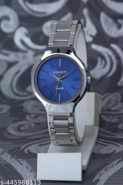 Unique round fancy dail high quality stainless steel chain watches for girls and women