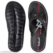 WALKAROO Men Everyday Comfort Slip-On Sandals with Cushion Sole |gents slippers| daily wear slippers for men| bathroom slippers For men|outdoor chappals| lightweight chappals| flat slippers for men| slip on chappals| Walkaroo men footwear-W1030 Black