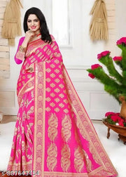 Demanding Soft Banarasi Silk Saree With Adorable Blouse Piece