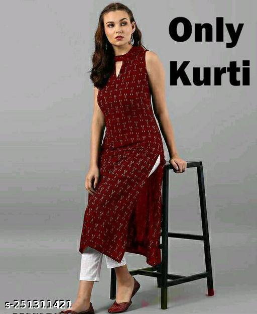 Jaigeet Fashion Red Kurta Only