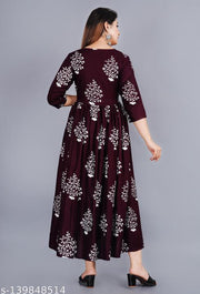 SIPET 1101 new design anarkali kurta (wine)