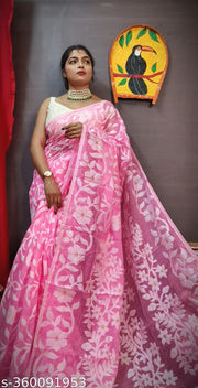 Best Quality Floral Desine Soft Dhakai Jamdani Saree