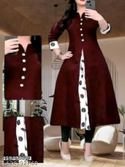 selfie kurti Deep Wine Maroon Kurti