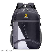 Casual Polyester Zip Pocket Grey Water Resistant Backpack For Men | Men's Backpack | College Bag | Laptop Bag | Travel Bag
