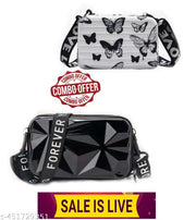 Stylish 2 bags combo forever young girls /makeup box or purse