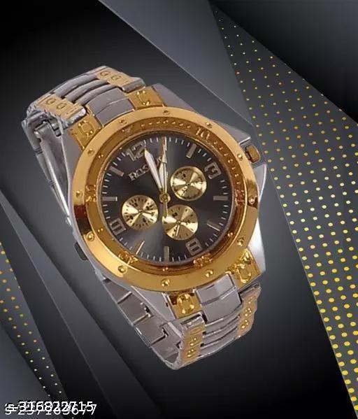 GO Gold Dial Watch For Men Gold  watches