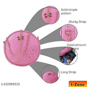 New trendy stylish latest sling bag for girls and women (2 pcs cream and pink