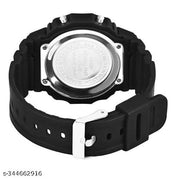 WATCHVERSE Black Colour Water Resistance Digital Watch - For Men & Women Digital Vintage Square Dial Unisex Wrist Watch for Men Women-Digital Sports Square Dial LED Unisex Stainless Steel Strap Watch for Boys,Watch For Girls