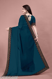 PIRAMID Georgeette HOTFIX Work SAREE | Sarees | georgette sarees | party wear saree | saree black | saree new collection | Fashionable Sarees | Sparrow Fashionable Sarees | Abhisarika Fabulous Sarees |