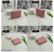 Women's Card Protective Case/Card Holder 9 Slots Card Holder Small Coin Purse(Pink)