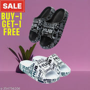 Boys Combo Slides (Pack of 2),Light-weight, Comfortable, Soft Sliders Flip-Flops Slides