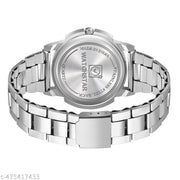 Silver Stainless Chain Silver Dial Date Funvtion Men’s & Boy’s Analog Watch