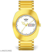 Day n Date Series Men's Gold Chain Analog Watches Classic, Attractive, Professional, top-trendy and stylish Analog Watches for Men/boys for office, school use