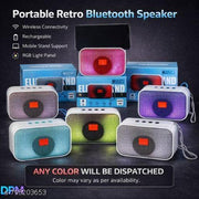 DPM Wireless Bluetooth Speaker with LED Light Effect and Deep Bass Audio