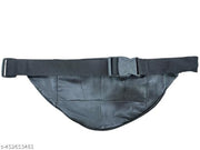 Premium Black Pure Leather Cross Body Bag - Classy & Durable Full Black Genuine Leather Crossbody Bag - Stylish & Spacious
