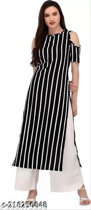 Polyster/Crepe fabric-Beautyfull kurti for women