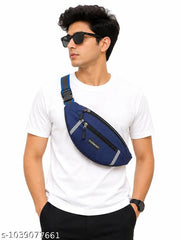 Unisex Waterproof Waist Bag | 3 Zipper Belt Bag | Adjustable Fanny Pack for Travel, Running, Gym, Cycling & Daily Use