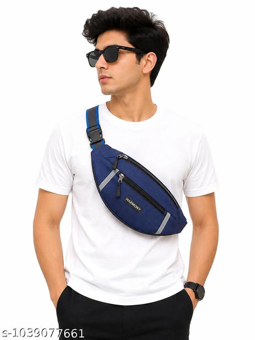 Unisex Waterproof Waist Bag | 3 Zipper Belt Bag | Adjustable Fanny Pack for Travel, Running, Gym, Cycling & Daily Use