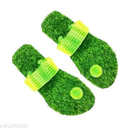 LifeO -Stylish | Men's Double Soft | Grass | Casual | Lightweight | Comfortable | Healthy | Slipper | Flip Flop | Khadau for Men (1 Pair) Grass Slipper