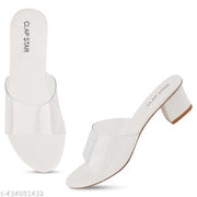 heels for women white casual heel transparent sandal