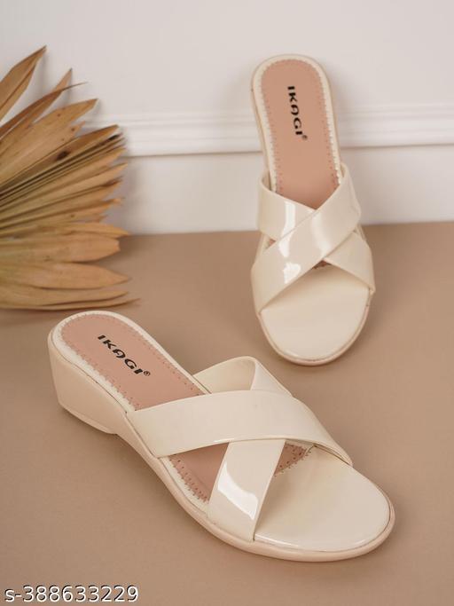 IKAGI Women's Fashion Sandals | Comfortable for All Formal and Casual Occassions | Casual and Stylish Wedge For Women & Girls