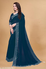 Diamond work Traditional Fancy Saree | Party Wear saree | Wedding saree | Georgette saree