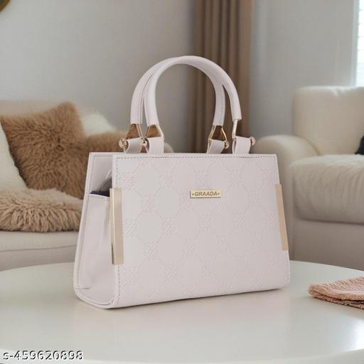 GRAADA Synthetic Leather Casual Design Shoulder Crossbody Handbag For Women