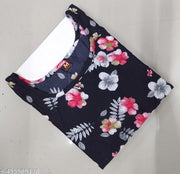 Women Ethnic Wear Women Crepe Fabric Printed Straight Kurti, Size -S, M, L, XL, XXL, 2XL, XXXL, 3XL, 4XL, 5XL ( New Arrival New Design Fashionable Kurti )