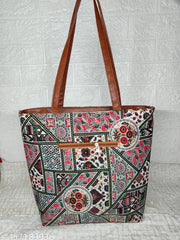 stylish women handbag side tote bags | Traditional print bag | Lightweight travel bag | Ladies college bag.
