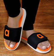 MRJ1507 Men's Orange Synthetic Leather Daily Casual Slider