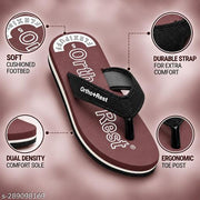 Ortho + Rest Women Soft Comfortable Orthopedic Doctor Joy Slipper (Maroon)