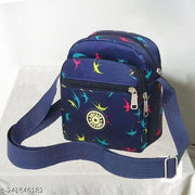MOMISY Women Mobile Messenger Bag Ladies Nylon Shoulder Cross Body Long Strap for College, Outing, Travelling, Work