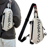 Crossbody Bag for Men Women Waterproof Sling Bag with 3Pcs Badges Large Shoulder Bag Adjustable Strap for Travel Outdoor